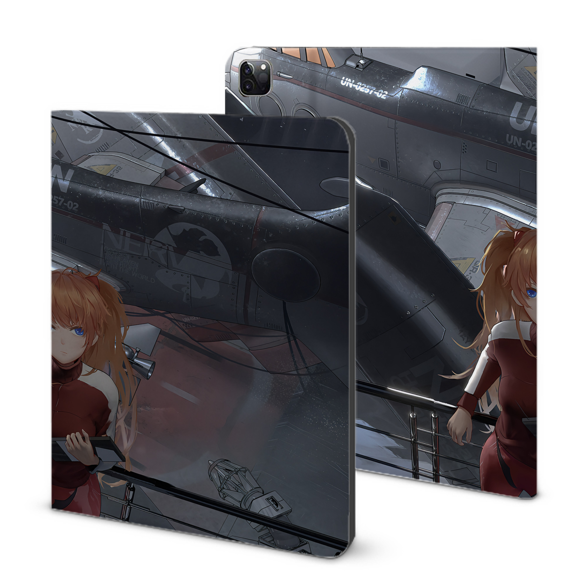 （画像用） EVA 新世紀エヴァンゲリオン IPad ケース ブック型 PUレザー TPU 耐衝撃 軽量 薄型 ペン収納なし 全面保護 IPad 各モデル対応